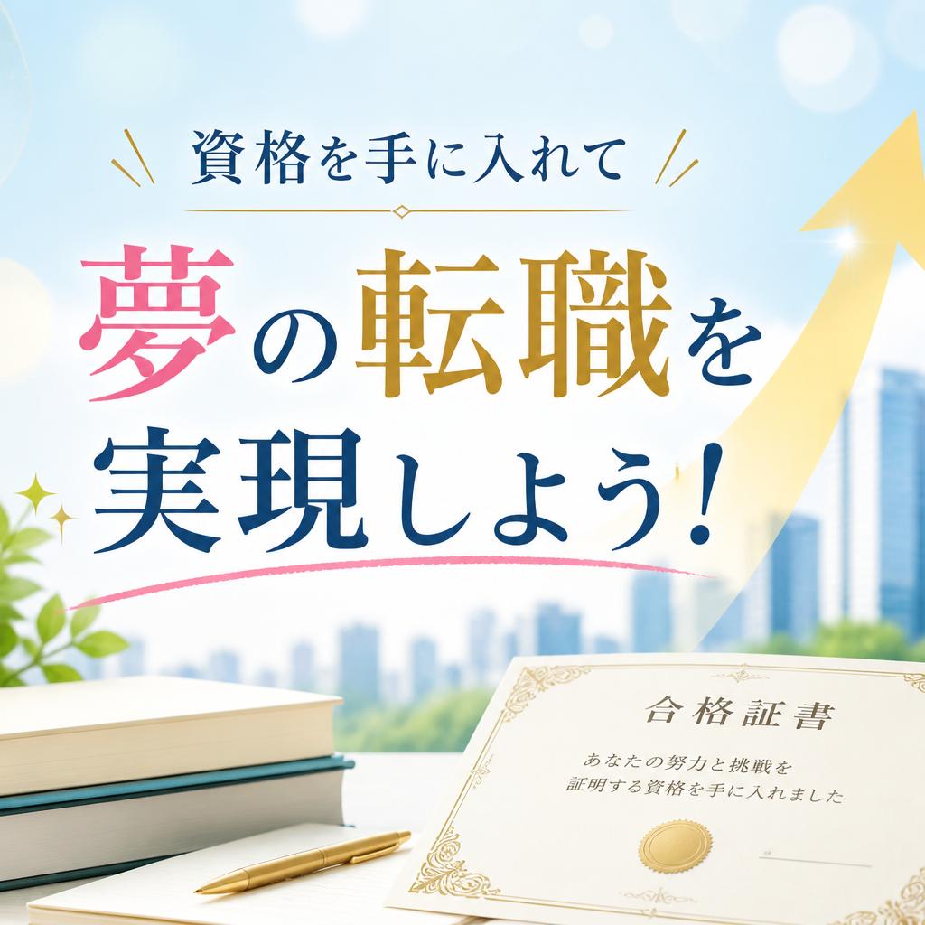 資格を手に入れて夢の転職を実現しよう！